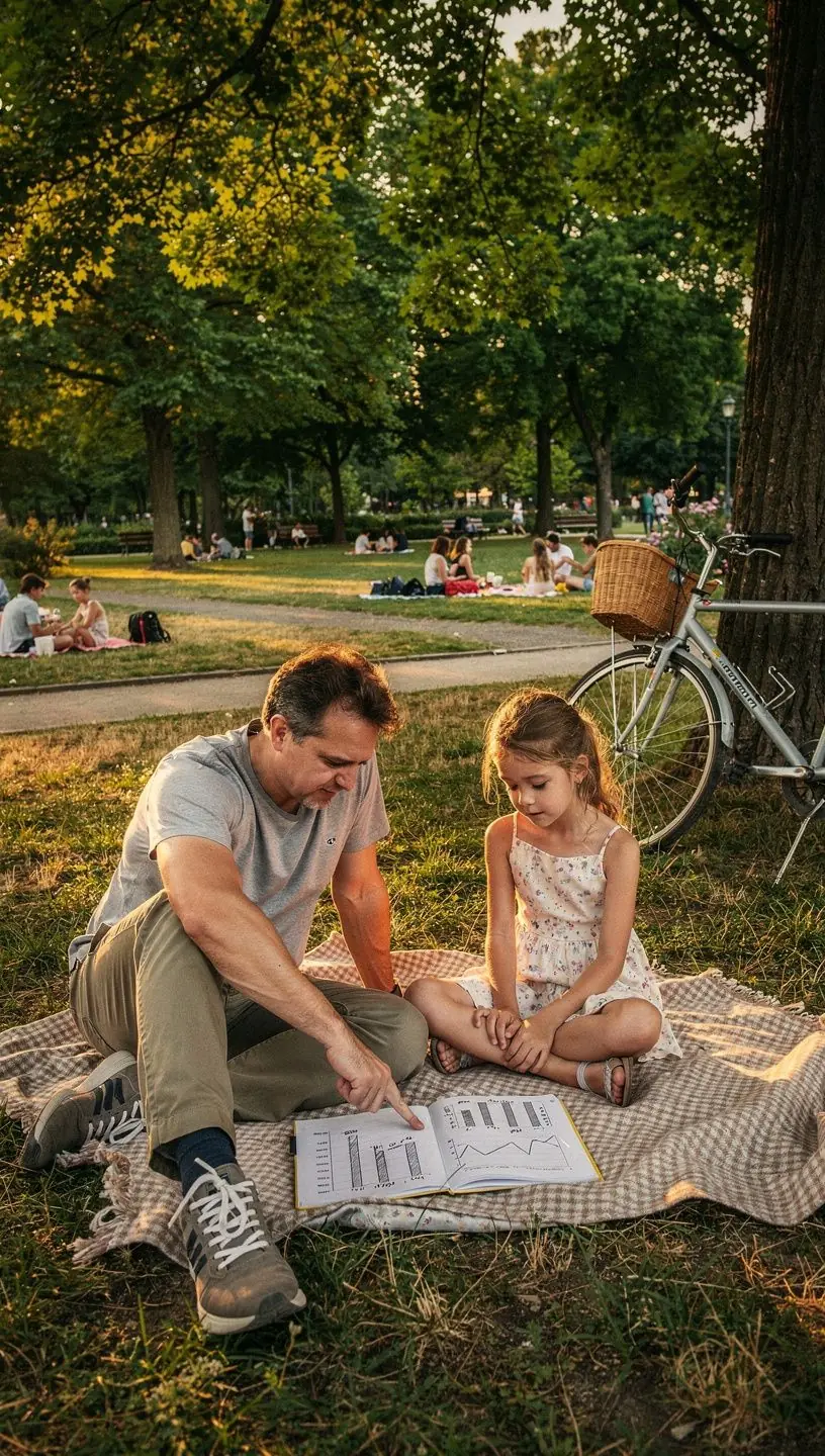Pénzügyi tervezés grafikon, amely az optimális költési szokásokat mutatja be.